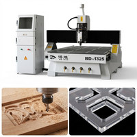 Routeur CNC industriel 4x8 pieds 3 axes 1325 pour le travail du bois, machine de gravure professionnelle avec NC Studio et PLC haute vitesse