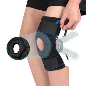 Attelle de genou articulée orthopédique à rotule ouverte, réglable, stabilisatrice et protectrice contre les gonflements, pour l'arthrite et les douleurs au genou - Product Image 2