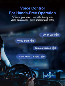 كاميرا DMS 4 كاميرا داش كام 4K IPS شاشة داش كام لوحة القيادة كاميرا داش احتياطية للسيارات مع واي فاي مدمج - Product Image 6