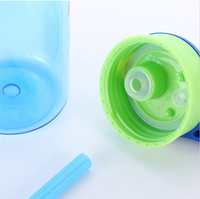 Botella de agua de plástico Tritan deportiva para niños y estudiantes, alta calidad, sin Bpa, 480ml, venta al por mayor
