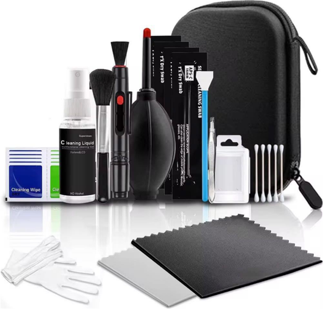 Professional Camera Cleaning Kit Sensor Cleaning Kit W/ Air Blower Cleaning Swabs Cleaning Pen Cleaning Cloth for Camera Laptop