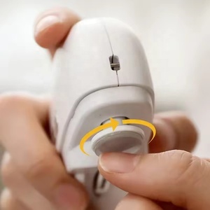 Coupe-ongles électrique 2 en 1 Double tête Meuleuse à 2 vitesses Coupeur de manucure réglable et sûr Outils de polissage des doigts - Product Image 2