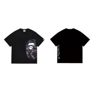 T-shirt da uomo casual in cotone 100% da 300 grammi, stile designer personalizzato 1:1, con stampa testa di scimmia, a maniche corte - Product Image 1