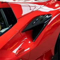 Kit décoratif de carrosserie en fibre de carbone sèche de haute qualité 3K pour Ferrari F8, style M modifié, kit décoratif léger