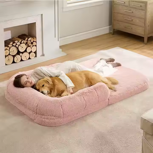 Cama para Mascotas de Alta Calidad 2024, Rectangular, Sólida, Tipo Nido, Cálida y Cómoda, Plegable, Desmontable, Suave, Sofá para Mascotas - Product Image 1