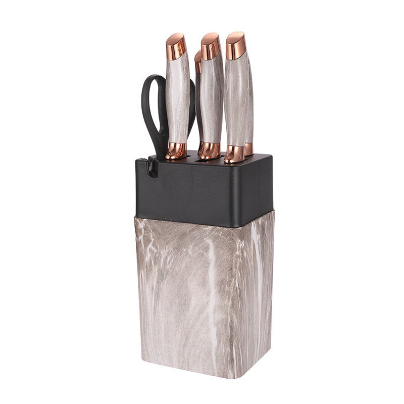 Set da 7 pezzi effetto marmorizzato - Marrone