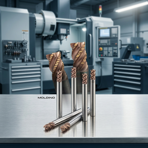 Fresa de carburo de alta precisión con 4 filos y 30 helicoidales HRC55 para mecanizado CNC, serie MOLDINO MIRUS - Product Image 3