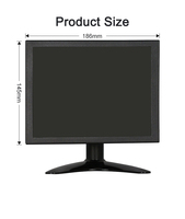 Moniteur industriel intégré Polcd 8 pouces multifonction avec écran TFT LED VGA en métal
