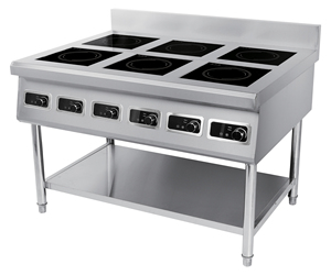 Cuisinière à induction commerciale à 6 brûleurs, haute puissance 3500W*6 ou 5000W*6, pour la restauration AM-TCD601 - Product Image 4