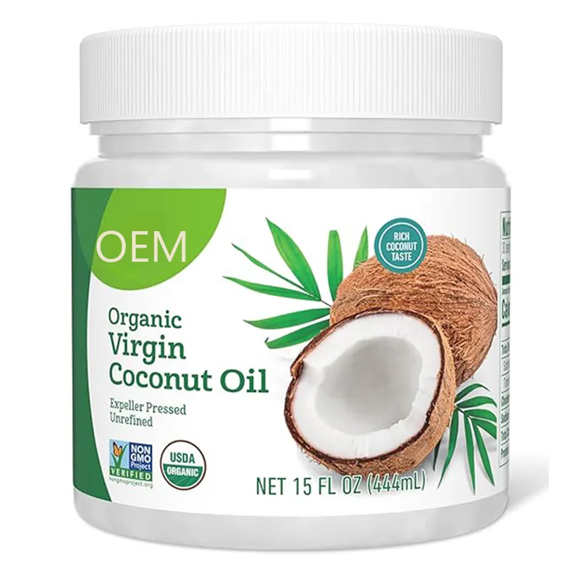 OEM | Óleo MCT orgânico para cérebro e corpo, combustível de coco sem glúten, projeto não OGM verificado 30 fl oz