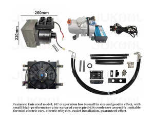 12v/24v/48v/60v/72 v/60v/7v מערכות מיזוג אוויר 60/72 + חבק יחידת חניה מזגן ומחמם לרכב חשמלי - Product Image 2