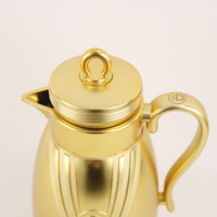 Mayflower Kualitas Tinggi Mewah Emas 1000ml 700ml Cangkang Plastik Lapisan Kaca Teko Kopi Arab Teko Teh Jug Vakum