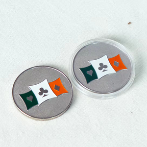 Boutons de monnaie commémoratifs personnalisés en alliage de zinc de qualité supérieure, polis miroir, plaqués argent et or, jetons de poker en métal de collection - Product Image 2