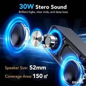 Enceinte Bluetooth portable avec lumières LED, son stéréo 30W, Bluetooth 5.4, basses améliorées, utilisation en extérieur et à domicile - Product Image 2