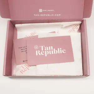 Benutzer definierter Druck Recycelte Pink Mailer Drucken Verpackungs box Karten box Verpackung Private Label Versand boxen