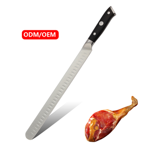 KITCHENCARE Nouveautés <span class=keywords><strong>Couteau</strong></span> à <span class=keywords><strong>jambon</strong></span> noir de 12 pouces <span class=keywords><strong>avec</strong></span> manche G10, <span class=keywords><strong>couteau</strong></span> à découper la viande - Product Image 1
