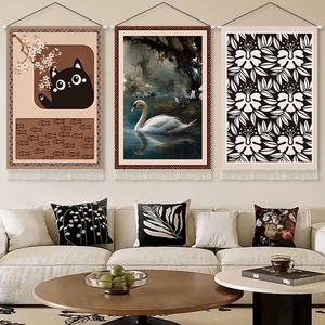 <span class=keywords><strong>Tapisserie</strong></span> murale en tissu de soie à fleurs anciennes, style rétro français, pour restaurant, salon, décoration d'intérieur - Product Image 5