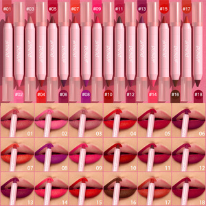 Lápiz Labial DUNUF, Impermeable, Rojo Sexy, Nude, Morado, Mate, Tinta, Delineador de Labios de Larga Duración, Maquillaje Cosmético - Product Image 2