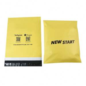 Bolsa de Envío de Correo Personalizada con Logotipo Impreso de Fábrica, Bolsa de Embalaje de Mensajería Amarilla Reciclable OEM/ODM - Product Image 1