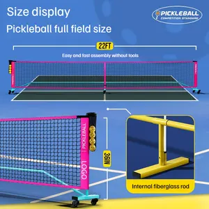 Wholesale Removable Stainless Steel Portable Beach Tennis Pickleball Net Portable Easy Install Pickleball Net Set System Outdoor