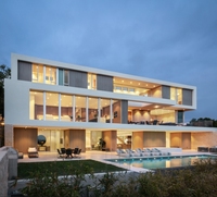 Plan de conception exclusif Maison préfabriquée ultra moderne évolutive de 2 étages Propriété de luxe Villa méditerranéenne moderne Extérieur