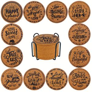 Collection de 12 <span class=keywords><strong>sous</strong></span>-verres à motifs humoristiques, avec support inclus. Ces <span class=keywords><strong>sous</strong></span>-verres sont parfaits - Product Image 1