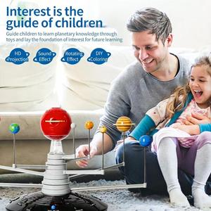 Juego de Juguetes Educativos STEM del Sistema Solar con Ocho Planetas, Proyección 3D, Juguetes Eléctricos, Juguetes Científicos para Niños, Manualidades Educativas - Product Image 5