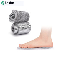 Semelles intérieures en feutre isolantes thermiques en aluminium, absorbantes et respirantes, double face, pour usage décontracté, vente en gros