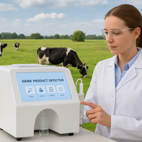 Analyseur laitier portable et détecteur d'eau dans le lait avec écran tactile Android, personnalisation OEM, garantie 1 an