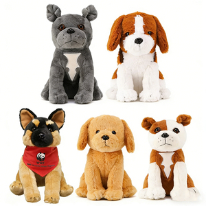 Juguete de perro de peluche de <span class=keywords><strong>pastor</strong></span> alemán personalizado OEM relleno de algodón PP - Product Image 2