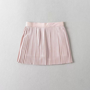 Women's Gray Pleated <b>Mini</b> Skirt Elastic Waist Breathable Sporty Casual Summer Wear Logo Customizable - Product Image 6