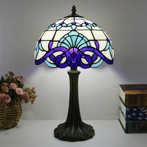 Lámpara de Escritorio Moderna de <span class=keywords><strong>Cristal</strong></span> con Diseño de Tulipán Rojo y Base de Metal, Marca Lightslighting - Product Image 6