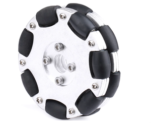 Roue omnidirectionnelle en caoutchouc de 1,5 pouce (38 mm) |   Modèle 14166 |   Roue composite métal et caoutchouc pour robots - Product Image 4