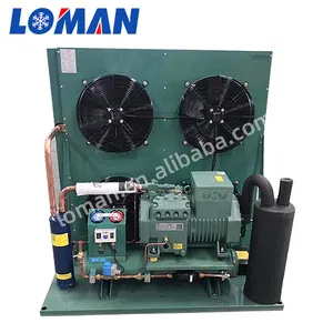 Loman 30hp 35hp 40hp 50hp bitzer semi hermetic refrigeração compressor unidades condensadoras para quarto congelador
