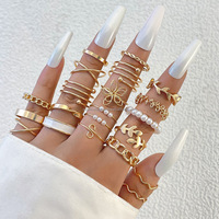Dernières Bagues de Mariage Modèles de Bijoux de Mode pour Femmes Vente Chaude Bague en Acier Inoxydable Vente en Gros Réglable Bague Or 18 Carats