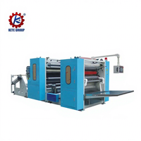 Machine de fabrication et de pliage de serviettes de table jetables en Airlaid avec pompe et moteur PLC - 800 feuilles/min