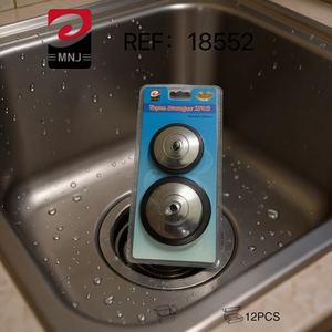 MNJ Sink Cover 2Pcs 75mm Round Drain Plug For Kitchen Bathroom Sink - Product Image 2