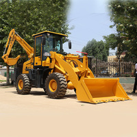 Pengiriman Gratis Euro5 CE EPA Traktor Backhoe Loader Articulated Backhoe untuk Pekerjaan Umum Pertanian Kebun Lanskap