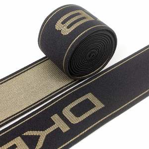 Cinta Elástica para Cintura de Ropa Interior de Marca al por Mayor para Fabricantes, Banda Elástica Personalizada con Logotipo Jacquard, Cinta Elástica Personalizada, Cinturón Elástico - Product Image 2