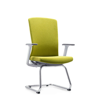 Chaise pivotante ergonomique avec dossier moyen-haut personnalisable, tissu ventilé, stores roulants, chaises de bureau et de meubles pour hôtels