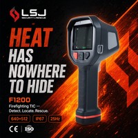 Caméra thermique de lutte contre les incendies F1200 640x512 384x288 1200 ° Caméra IP67 WiFi de suivi froid/chaud pour la recherche et le sauvetage incendie TIC