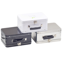 Boîte en fer blanc de qualité alimentaire rectangulaire en métal personnalisé en gros mini boîte à déjeuner en étain