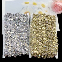 Accessoires de vêtements de scène strass en plastique dentelle couture bricolage Costume ethnique bandeau robe créative brillant cristal diamant garnitures