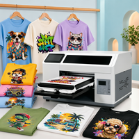 Imprimante DTG pour t-shirts personnalisés à bas prix, impression en ligne H5, imprimante numérique à plat A3 pour t-shirts, pour les boutiques de vêtements
