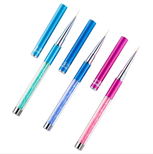 Diamond Handle Thin Nail Liner Art Brush Custom Fine Line Painting Brush for Gel <b>Polish</b> Manicure Design - Product Image 1