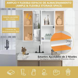 Armadietto a Specchio LED da <span class=keywords><strong>Bagno</strong></span> a Parete con Ripiano Contenitore, Anti-Appannamento e Touch Screen per Bagni Moderni e Hotel (Vendita all'Ingrosso) - Product Image 3