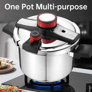 Une clé d'ouverture et de fermeture Étrier Commercial en acier inoxydable 304 Induction de gaz de qualité alimentaire Autocuiseur Pot avec poignée - Product Image 2