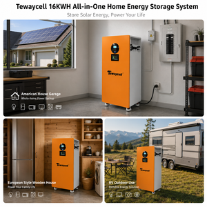 Système de stockage d'énergie solaire domestique Tewaycell 51,2V 314Ah 16kWh+5kW +2A avec équilibreur actif +WIFI, communication CAN - Product Image 3