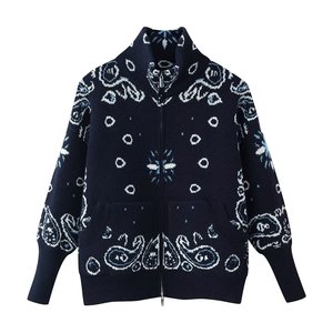 SHENZHU 2026 <span class=keywords><strong>Cardigan</strong></span> in <span class=keywords><strong>Maglia</strong></span> da Donna Estivo Stile Semplice Vestibilità Ampia con Cerniera Collo Alto Manica Lunga 007 - Product Image 2