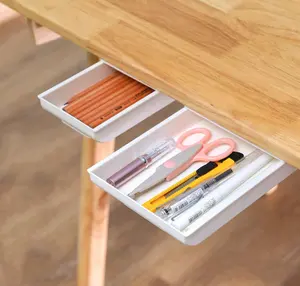 Bücherregal Desktop Organizer Versteckte klebrige Schublade